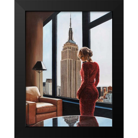 Interior in NYC Black Modern Wood Framed Art Print by Benson, Pierre