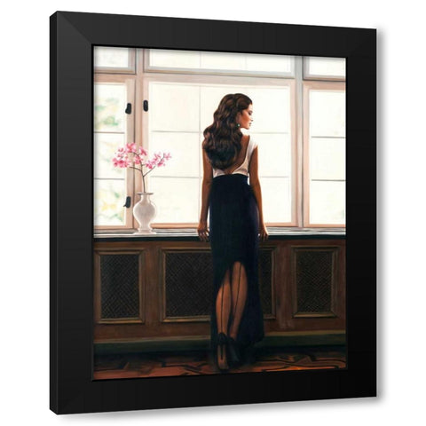 Morning Light (detail) Black Modern Wood Framed Art Print with Double Matting by Benson, Pierre