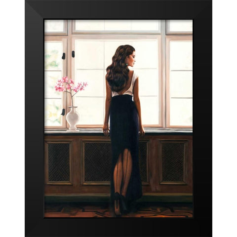 Morning Light (detail) Black Modern Wood Framed Art Print by Benson, Pierre