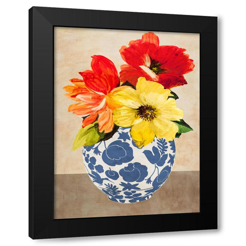 Vaso italiano II Black Modern Wood Framed Art Print with Double Matting by Borgese, Anna