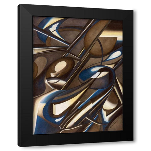 Due di due Black Modern Wood Framed Art Print by Ceccarelli, Laura