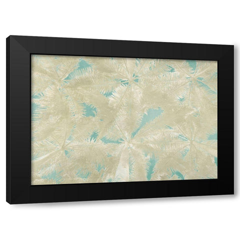 Palm Panel Black Modern Wood Framed Art Print with Double Matting by Grant, Eve C.
