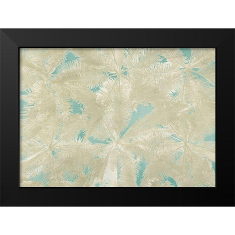 Palm Panel Black Modern Wood Framed Art Print by Grant, Eve C.