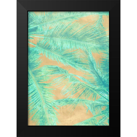 Tropical Leaves I Black Modern Wood Framed Art Print by Grant, Eve C.