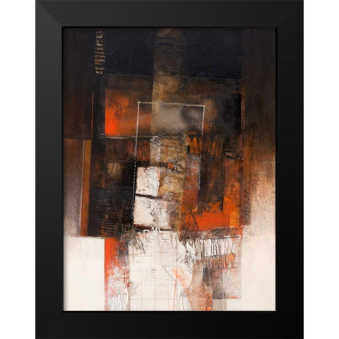 Le ultime luci della sera Black Modern Wood Framed Art Print by Censini