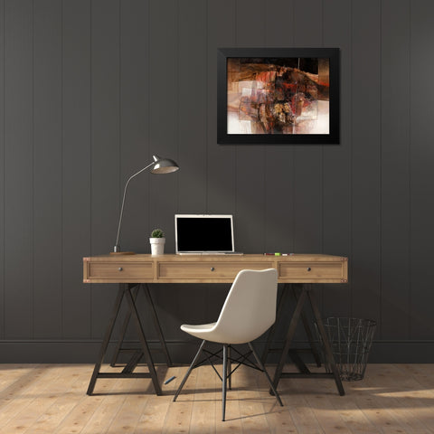 Di sera in Valdichiana Black Modern Wood Framed Art Print by Censini