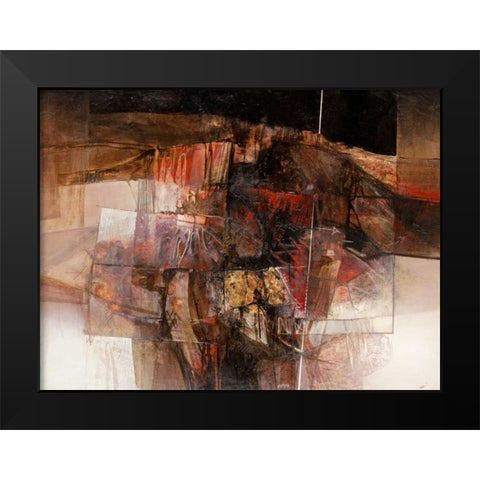Di sera in Valdichiana Black Modern Wood Framed Art Print by Censini