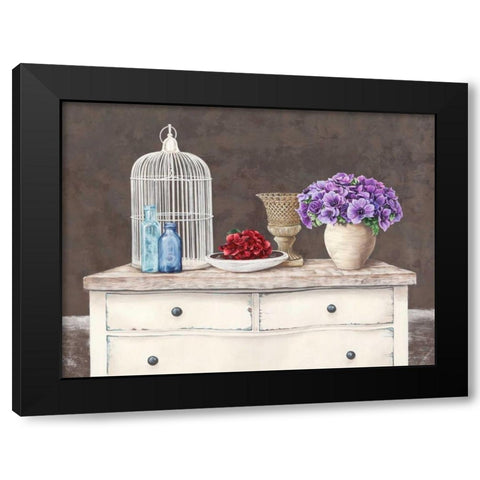 French Trumeau Black Modern Wood Framed Art Print by Dellal, Remy