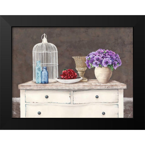 French Trumeau Black Modern Wood Framed Art Print by Dellal, Remy