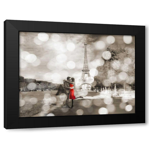 Boulevard of Trees  (BW) Black Modern Wood Framed Art Print with Double Matting by Loumer, Dianne