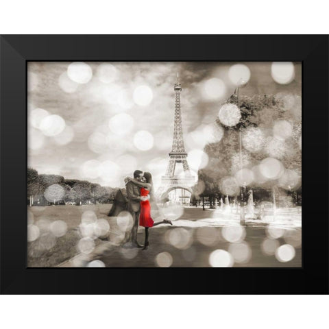 Boulevard of Trees  (BW) Black Modern Wood Framed Art Print by Loumer, Dianne
