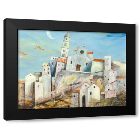 Lasciami sognare Black Modern Wood Framed Art Print with Double Matting by Larotonda, Donato