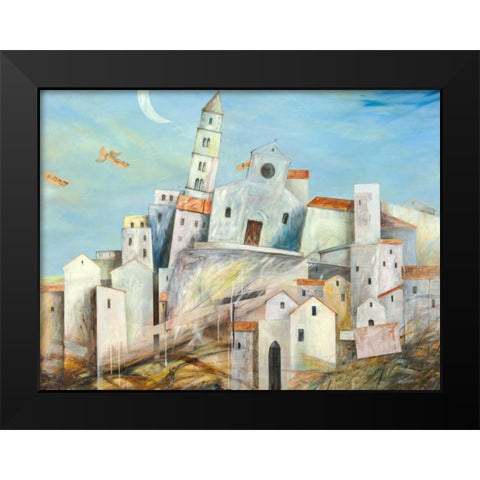 Lasciami sognare Black Modern Wood Framed Art Print by Larotonda, Donato