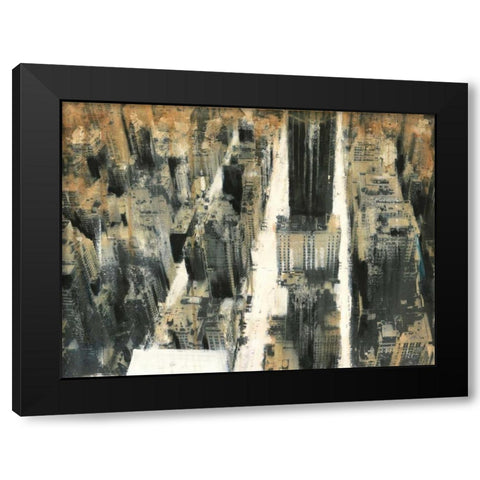 NYC7 Black Modern Wood Framed Art Print by Moschetta, Dario