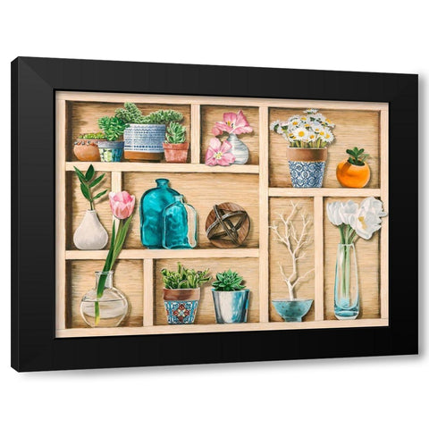 Collection de Memoires Black Modern Wood Framed Art Print by Dolci, Elena