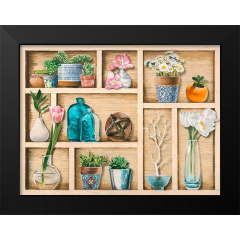 Collection de Memoires Black Modern Wood Framed Art Print by Dolci, Elena