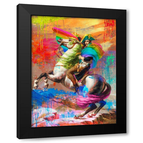 Napoleon 2.0 Black Modern Wood Framed Art Print by Chestier, Eric