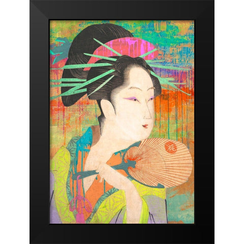 Hommage to Chokosai Black Modern Wood Framed Art Print by Chestier, Eric