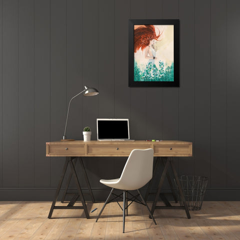 Fairy of Spring Black Modern Wood Framed Art Print by Pagnoni, Erica