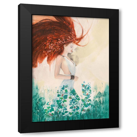 Fairy of Spring Black Modern Wood Framed Art Print with Double Matting by Pagnoni, Erica