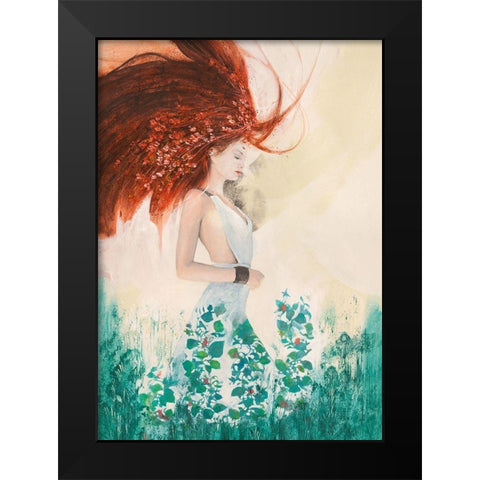 Fairy of Spring Black Modern Wood Framed Art Print by Pagnoni, Erica