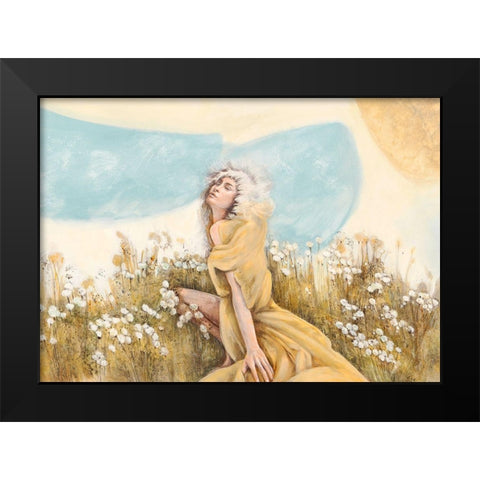 Fairy of the Pale Skies Black Modern Wood Framed Art Print by Pagnoni, Erica