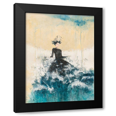 Waves of Magic Black Modern Wood Framed Art Print by Pagnoni, Erica