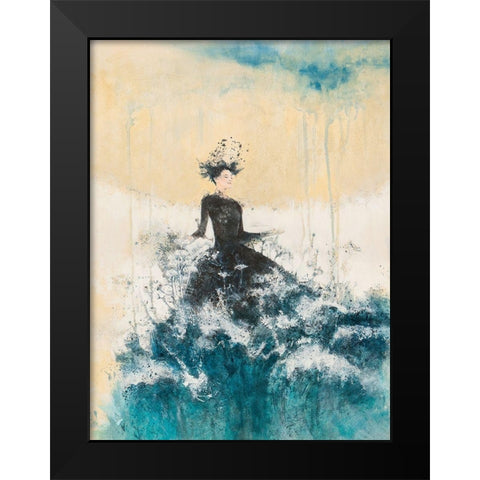 Waves of Magic Black Modern Wood Framed Art Print by Pagnoni, Erica