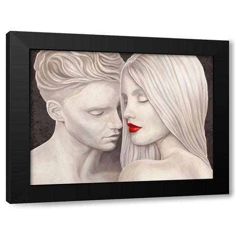 From Her to Eternity Black Modern Wood Framed Art Print with Double Matting by Eleanor, Setti