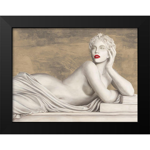 Eternal Beauty (detail) Black Modern Wood Framed Art Print by Eleanor, Setti