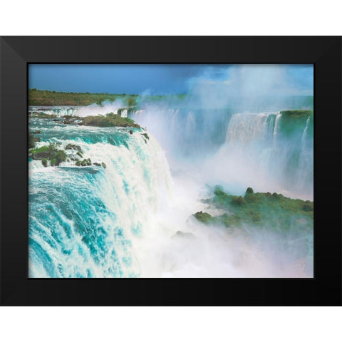 Iguazu Falls, Brazil Black Modern Wood Framed Art Print by Frank, Krahmer