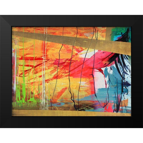 Antigua Black Modern Wood Framed Art Print by Corrado, Italo