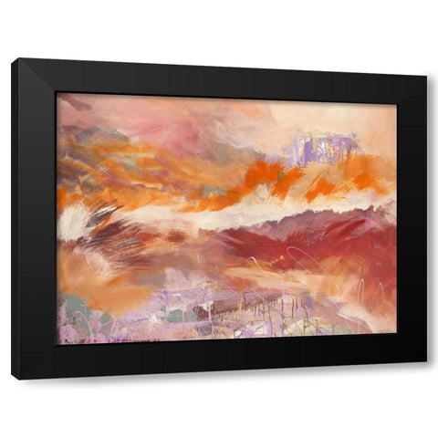 Iride Black Modern Wood Framed Art Print with Double Matting by Corrado, Italo