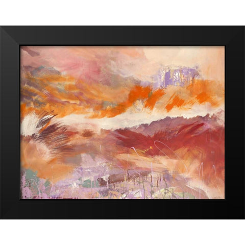 Iride Black Modern Wood Framed Art Print by Corrado, Italo