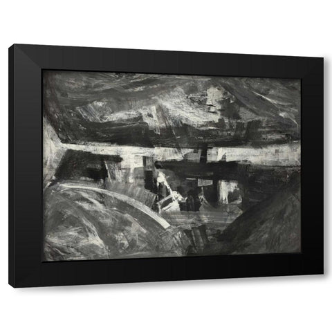 Sfumature di grigio Black Modern Wood Framed Art Print with Double Matting by Corrado, Italo