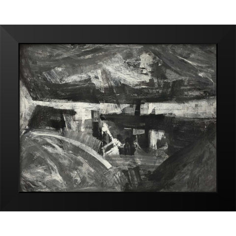 Sfumature di grigio Black Modern Wood Framed Art Print by Corrado, Italo