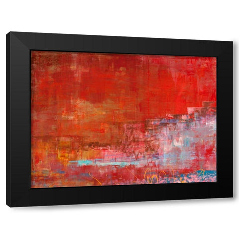 Mare di luce Black Modern Wood Framed Art Print by Corrado, Italo