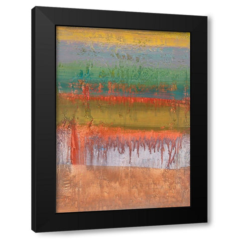 Geo III Black Modern Wood Framed Art Print with Double Matting by Corrado, Italo