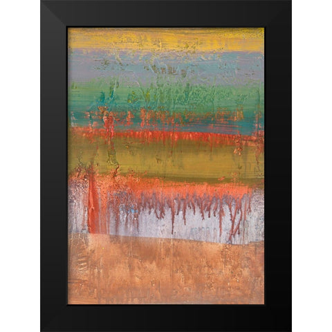 Geo III Black Modern Wood Framed Art Print by Corrado, Italo