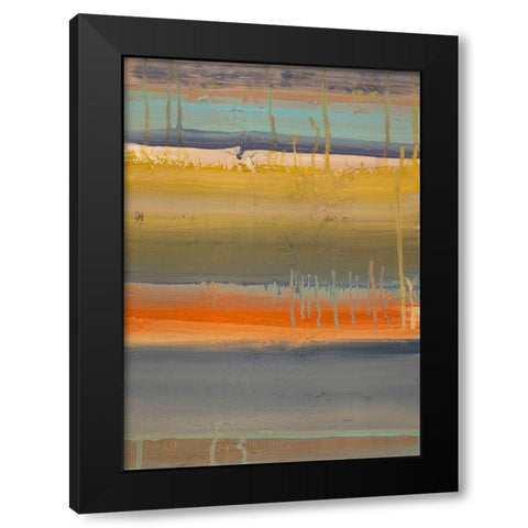 Geo IV Black Modern Wood Framed Art Print with Double Matting by Corrado, Italo