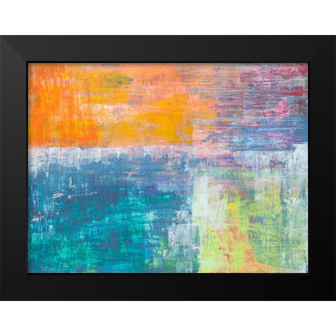 Sole Cielo Mare Black Modern Wood Framed Art Print by Corrado, Italo