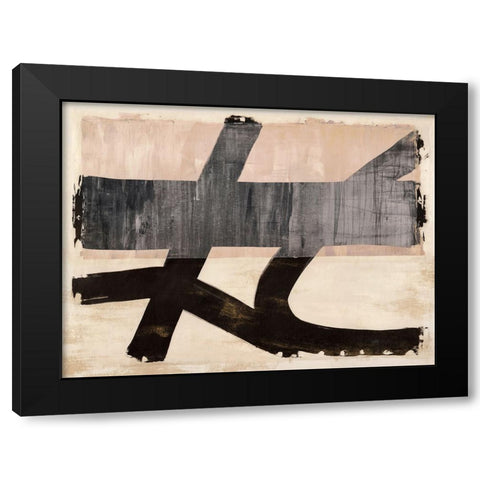 The Dynamics of Joy Black Modern Wood Framed Art Print with Double Matting by Ikeda, Haru