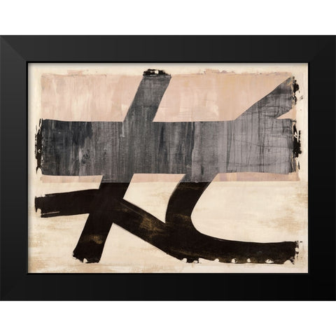 The Dynamics of Joy Black Modern Wood Framed Art Print by Ikeda, Haru