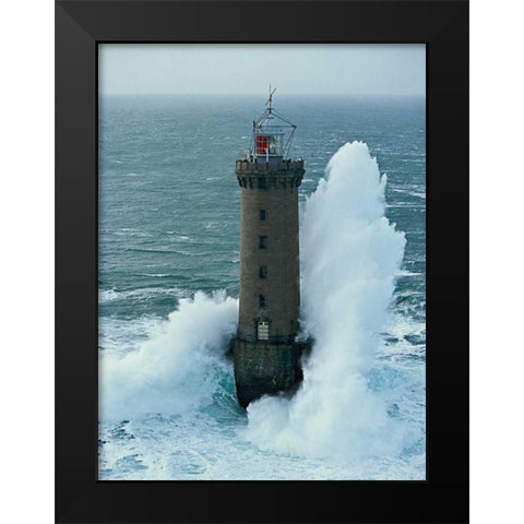 Kereon Black Modern Wood Framed Art Print by Guichard, Jean