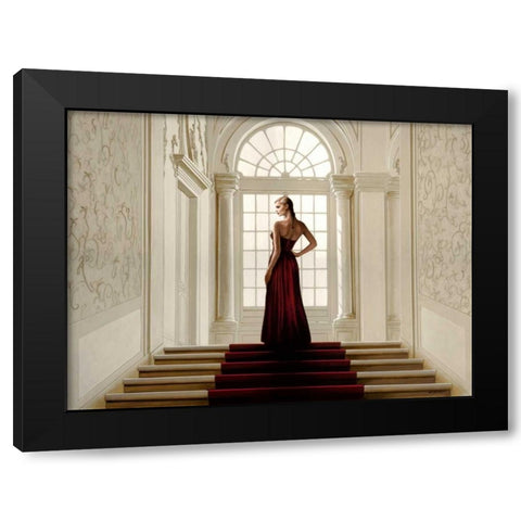 Remembering the Dance Black Modern Wood Framed Art Print with Double Matting by Silver, John