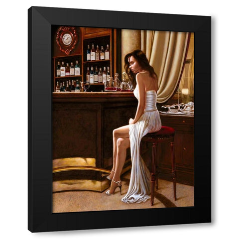 In the Mood for Love II Black Modern Wood Framed Art Print with Double Matting by Silver, John