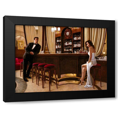 In the Mood for Love Black Modern Wood Framed Art Print by Silver, John