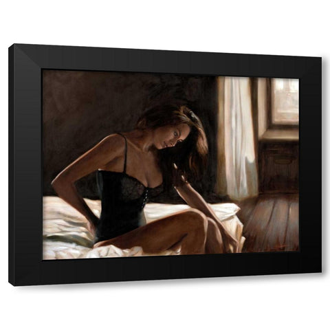 Dim Light Black Modern Wood Framed Art Print with Double Matting by Silver, John
