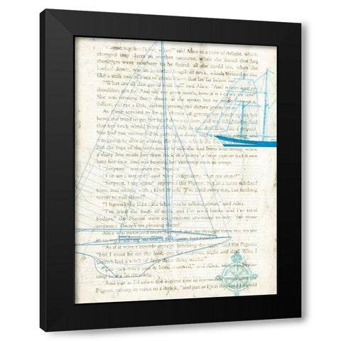 Classic Sailing II Black Modern Wood Framed Art Print by Joannoo