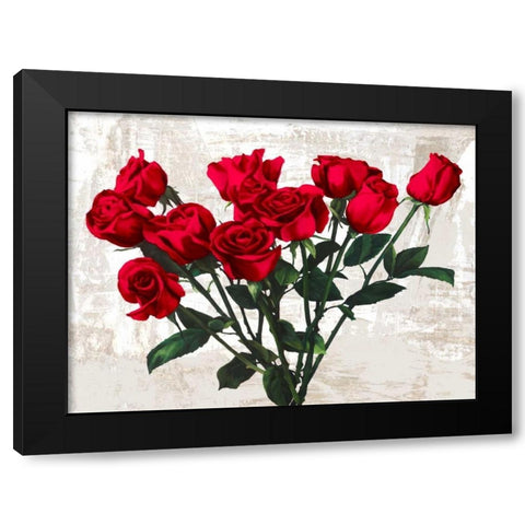 Bouquet Black Modern Wood Framed Art Print by Thomlinson, Jenny